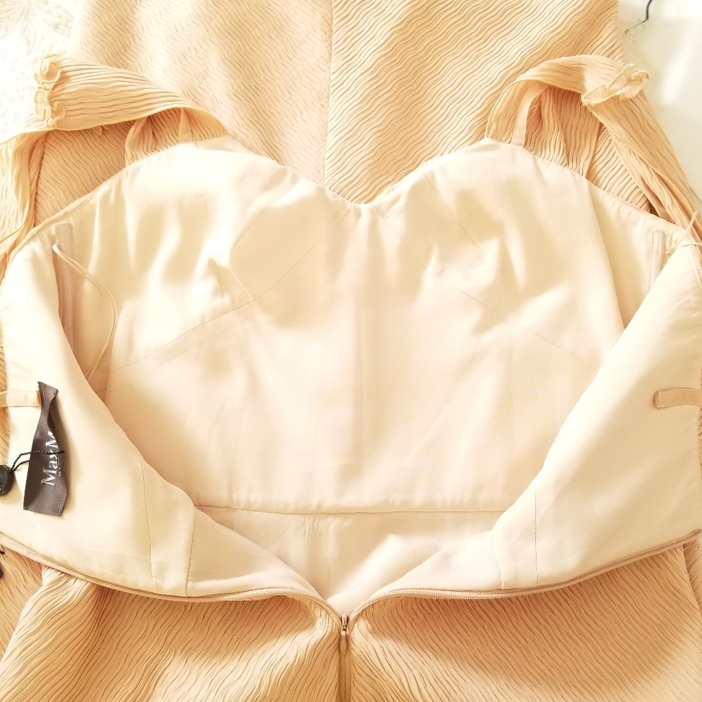 MaxMara Ananas Midi Sheath Dress Size US 14 Blush Pale Pink - Picture 7 of 13